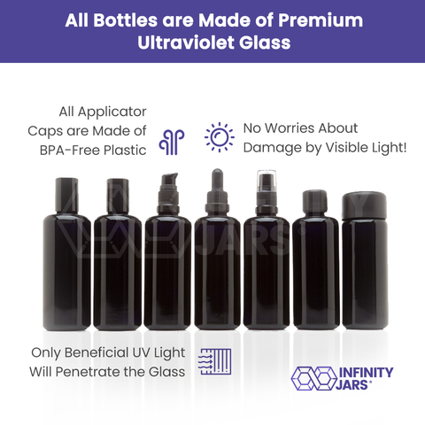 100 ml Seven Glass Bottle Cosmetic Collection