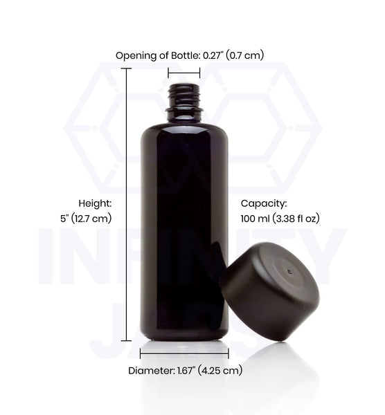 100 ml Square Glass Bottle with Oil Spout – Infinity Jars