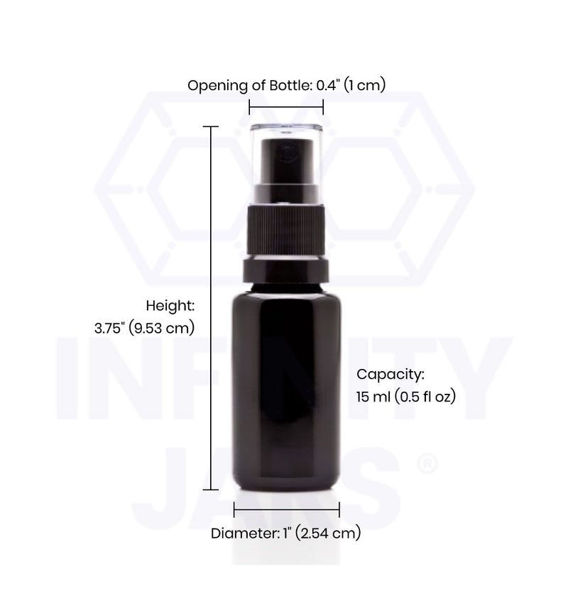 15 ml Glass Fine Mist Spray Bottle