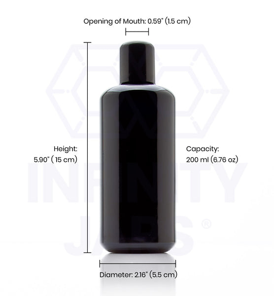 200 ml Easy Pour Screw Top Bottle 10-Pack