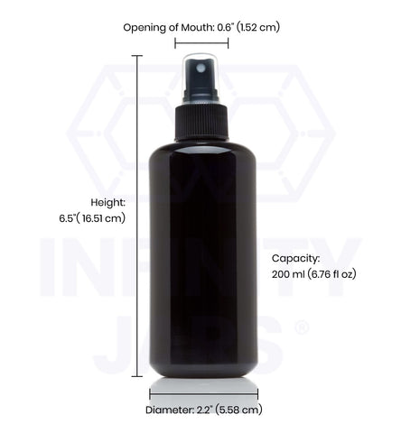 200 ml Glass Fine Mist Spray Bottle