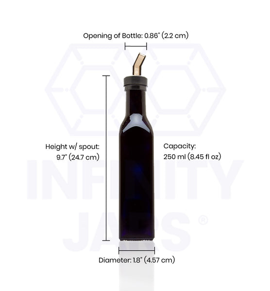 250 ml Round Glass Bottle – Infinity Jars