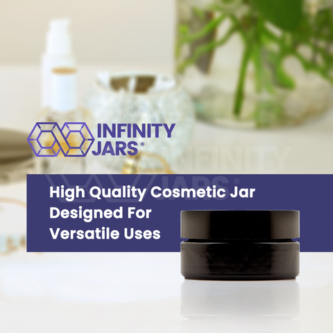 50 ml Glass Cosmetic Style Wide Mouth Jar