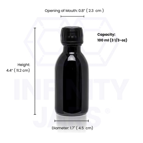 100 ml Round Glass Bottle