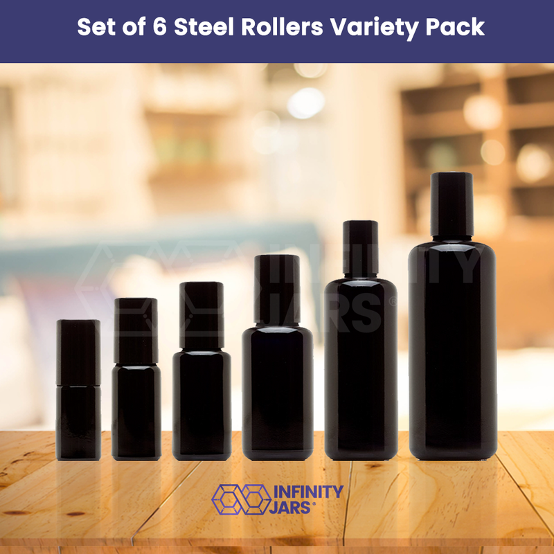 Glass Steel Roller Bottle Variety Pack