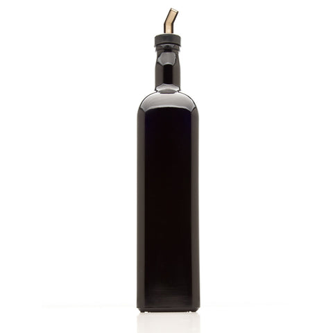 1 Liter Square Glass Bottle with Oil Spout