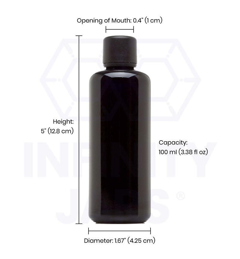 100 ml Glass Essential Oil Bottle with Euro Dropper Cap