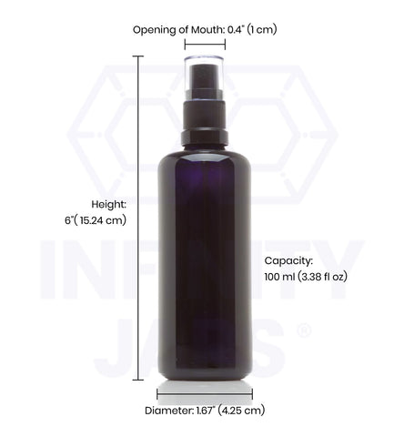 100 ml Glass Fine Mist Spray Bottle