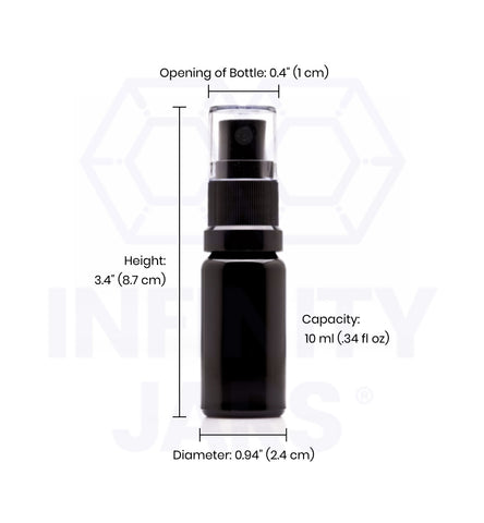 10 ml Glass Fine Mist Spray Bottle