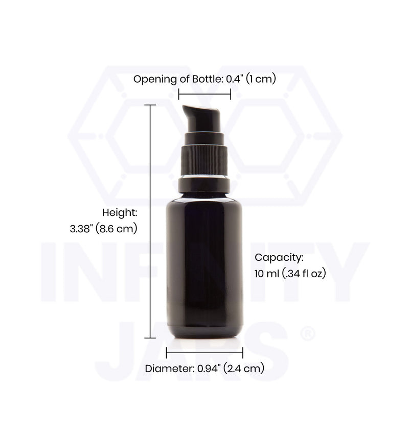 10 ml Glass Push Pump Bottle