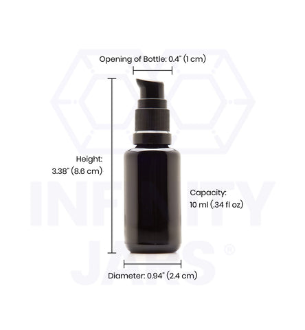 10 ml Glass Push Pump Bottle