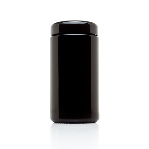 Infinity Jars 150 ml (5.07 fl oz) 3-Pack Tall Black Ultraviolet Refillable Empty Glass Screw Top Jar