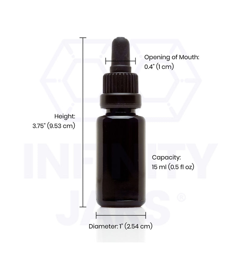 15 ml Glass Pipette Dropper Bottle