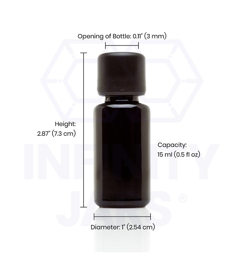 15 ml Glass Essential Oil Bottle with Euro Dropper Cap