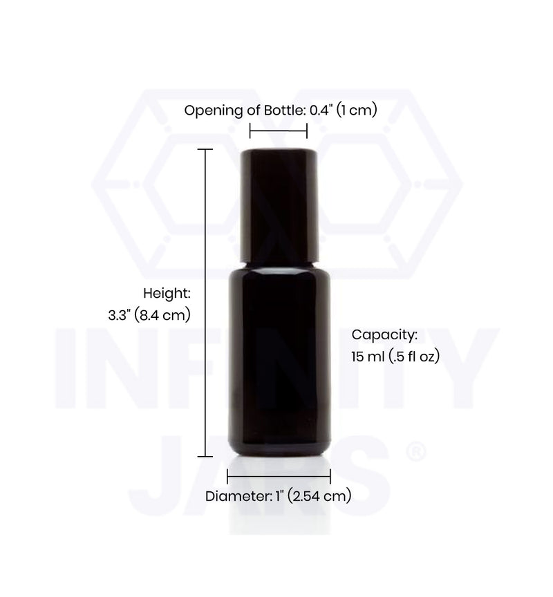 15 ml Glass Roller Applicator Bottle