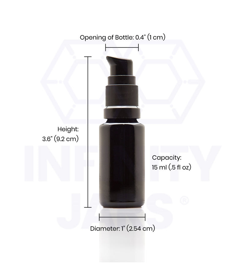 15 ml Glass Push Pump Bottle