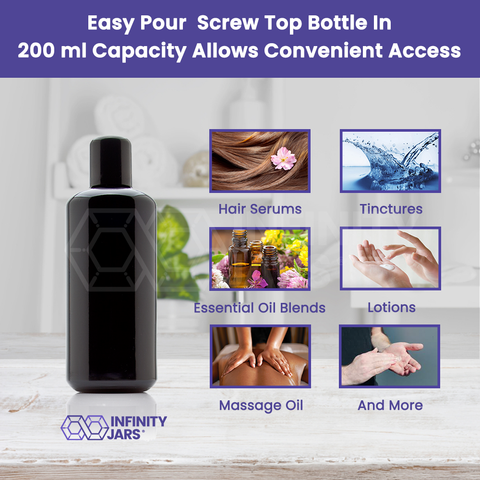 200 ml Easy Pour Screw top Bottle