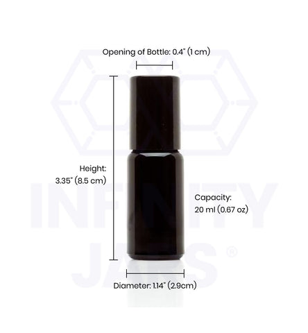 20 ml Glass Roller Bottle