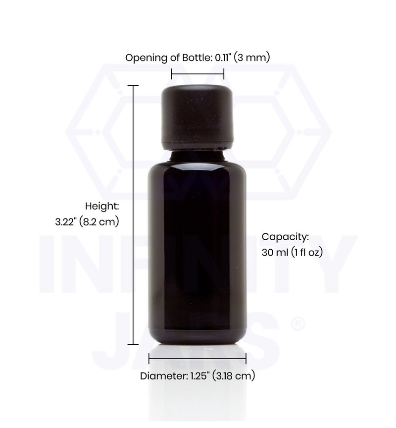 30 ml Glass Essential Oil Bottle with Euro Dropper Cap