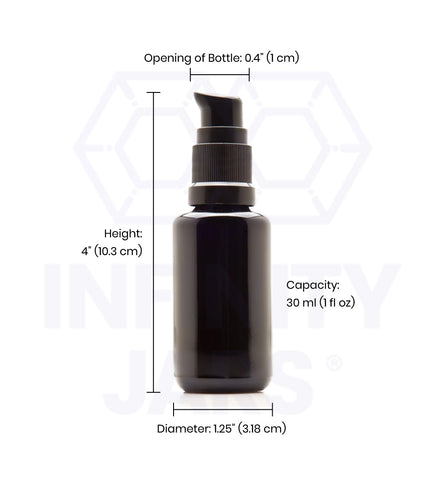 30 ml Glass Push Pump Bottle