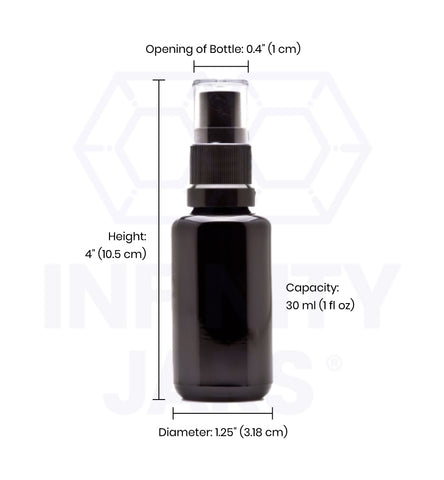 30 ml Glass Fine Mist Spray Bottle – Infinity Jars