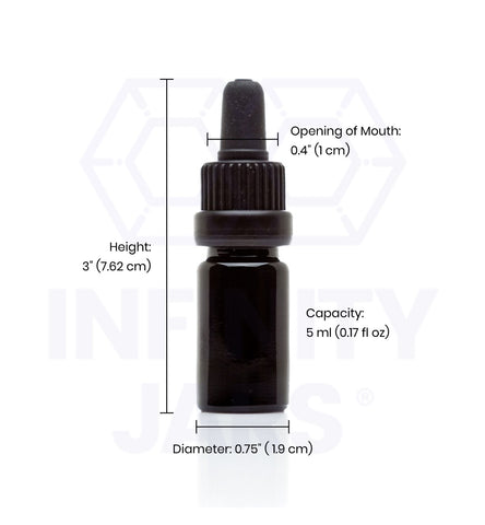 5 ml Glass Pipette Dropper Bottle