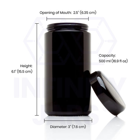 Container, Plastic, 120 mL (4 oz), with Screwtop Lid, Pack of 16