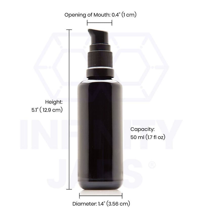 50 ml Glass Push Pump Bottle – Infinity Jars