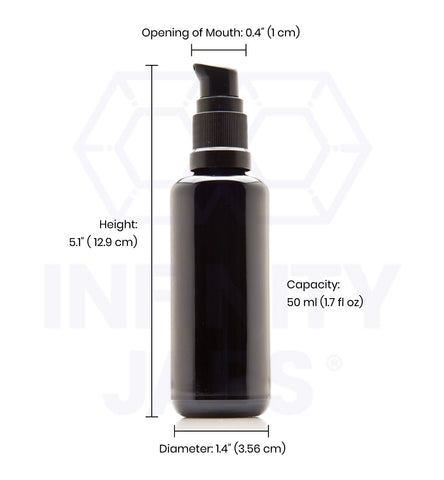 50 ml Glass Push Pump Bottle