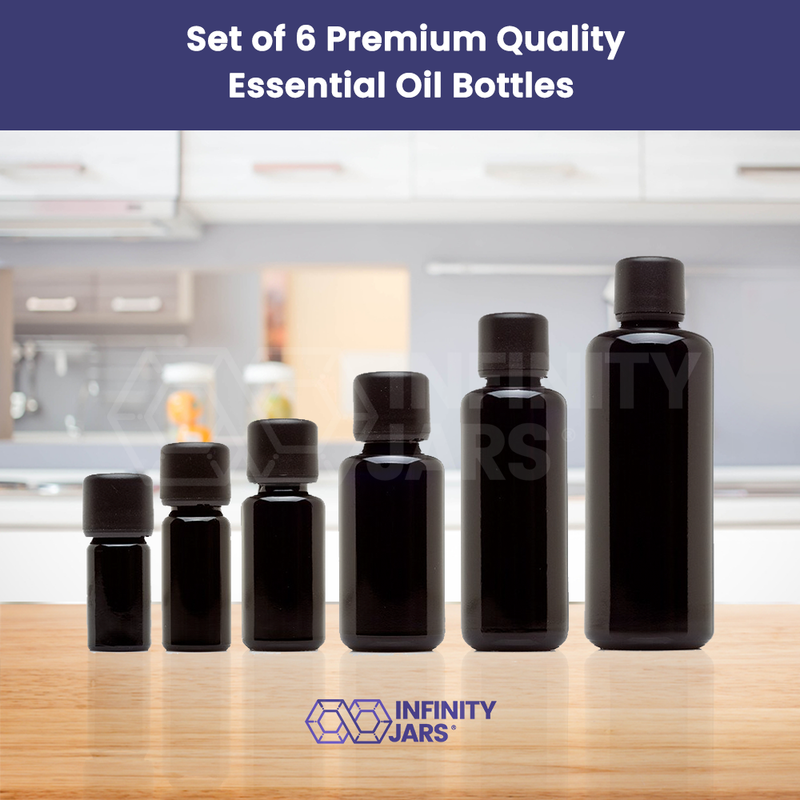 Essential Oil Glass Bottle Variety Pack