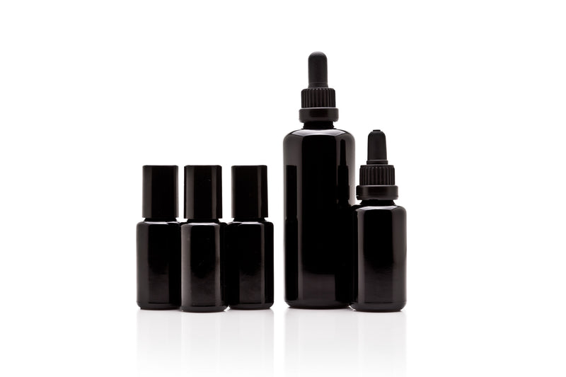 Infinity Jars Essential Oil Value Pack: 100 ml dropper, 30 ml dropper, 3x15 ml steel roller bottles