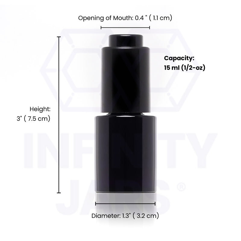 15 ml Glass Push Button Pipette Dropper Bottle