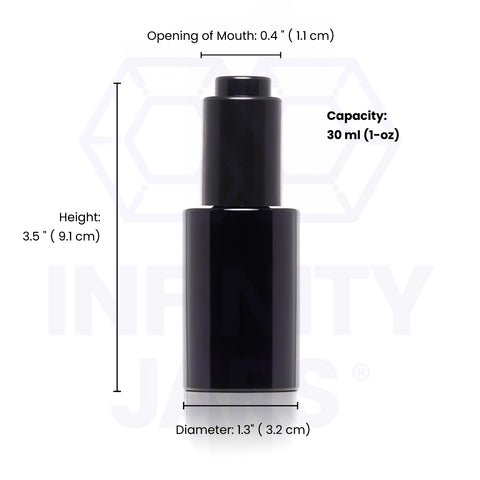 30 ml Glass Push Button Pipette Dropper Bottle