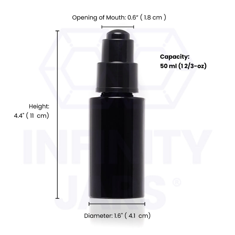 50 ml Glass Push Button Pipette Dropper Bottle