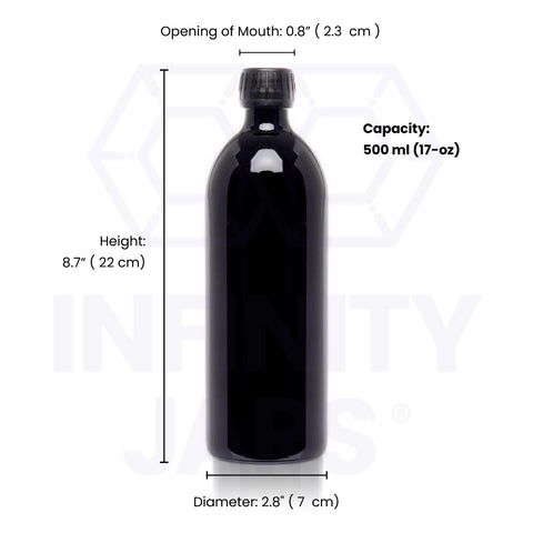 500 ml Round Glass Bottle
